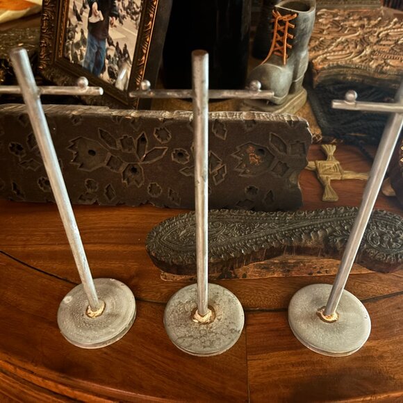 Concordville by Anthropologie Zinc Metal Telephone Pole for Village Display - Picture 2 of 4